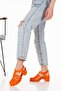 Women's Orange Jelly Sandals - 3
