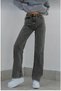 Women's Lycra High Waist Wide Leg Jeans - Wi̇de Leg - 2