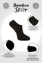 Bamboo Men's Sneaker 3 Black- 3 White Socks Seamless Ankle Invisible Sports Socks Premium 6-Pack - 3