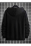 Oversize Unisex Print Hooded Sweatshirt - 3