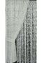 Tulle Background Curtain 2 Wings Tulle Background Curtain Lace-Up Model Ivy Pattern White