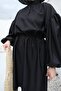 BALLOON SLEEVE WAIST TIE RIBBED OVERIZED CUT TESETURE SWIMSUIT - 6
