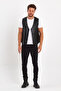 Leather Black Vest - 7