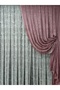 2 Wing Tulle Background Curtain, Slub Pattern, Gathered Model Background Curtain, Dried Rose