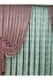2 Wing Tulle Background Curtain, Slub Pattern, Gathered Model Background Curtain, Dried Rose - 3