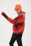Women's Neon Orange Slogan Warm Fleece Beanie - 5