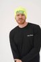 Men's Neon Green Slogan Warm Outdoor Fleece Beanie