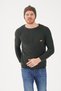 Men's Khaki Warm Fleece Beanie with Slogan - 3