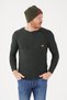 Men's Khaki Warm Fleece Beanie with Slogan - 2