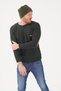 Men's Khaki Warm Fleece Beanie with Slogan - 7