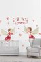Twin Fairy Girl's Room Pastel Color Wall Sticker Set