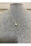 Woman's White Heart Eye Necklace - 3