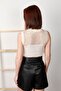 Women's Printed Mesh Sweater - 4