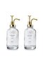2-Piece 500 ml Countertop Glass Liquid Soap Dispenser Kitchen (6 PCS LABEL) Lcats20121 - 4