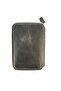 MINI ZIPPERED WALLET GENUINE LEATHER / BLACK / SMOKE - 3