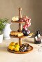 Justwood 3-Tier Wooden Cake Display Stand, Serving Plate, Multi-Purpose Treats
