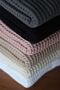 Waffle Baby Blanket 100% Cotton - 75X80 cm - Swaddle, Towel and Multi-Purpose Use - Smoke Gray - 2