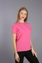 Pink Cotton Crew Neck Short Sleeve Knitted T-shirt - 2
