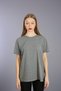 Gray Melange Cotton Crew Neck Short Sleeve Knitted T-shirt