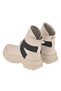 Genuine Leather Beige Women's Boots - 5