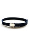 Navy Blue Nickel Buckle Soldier Er Belt - 2