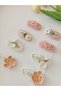 Buckle Pink Dreams 100% Cotton Handmade Set of 8 Snap Buckles - 3