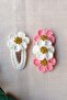 Daisy Pattern Snap Hair Accessory Scrunchie Set of 2 for Baby Girl and Child