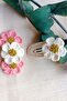 Daisy Pattern Snap Hair Accessory Scrunchie Set of 2 for Baby Girl and Child - 4