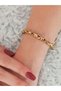 Stainless Anti-Tarnish Steel Interlaced Thick Bracelet - 6
