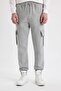 Regular Fit Jogger Sweatpants Cargo Pocket Waist Elastic B6145Ax23Wn - 4