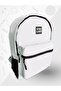 Unisex White School And Backpack