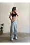 Bugiy Women's Light Blue Wide Leg Baggy Jeans