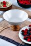 Stella Wooden Legged 23 cm Pit Presentation Plate, Fruit Bowl, Dessert Presentation, Snack Bowl, Bowl, Presentation Bowl - 2