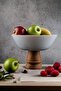 Stella Wooden Legged 23 cm Pit Presentation Plate, Fruit Bowl, Dessert Presentation, Snack Bowl, Bowl, Presentation Bowl