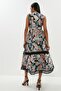 Jacquard Belted Midi Dress - Trim Detail BCC01015 - 3