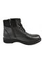 Men's Black Leather Bound Side Zipper Boots - 3
