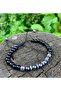 Gift set of men's bracelets, made of natural stones: Hematite, Tiger's Eye, special series, symbolizing strength, balance, courage, and harmony. - 6