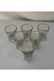 6 Coffee Cups with Water Glass on the Side Gold - 4