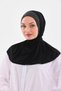 Women's Hijab with Snap Neck Collar and Stones - Standard - 4