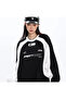Unisex Streetwear Smarttooth Printed Black Piece Oversize Crew Neck Sweatshirt - 3