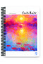 Monet Spiral Notebook - 17x24 Leaf Checkered, Hard Cover - 2