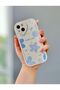 iPhone 13 Heart Detail Blue Flowers Case - 2