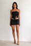 Black Sequined Mini Skirt with Wardrobe Lining, Mini Skirt, Evening Dress Skirt - 2