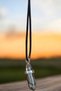 Spotted Obsidian Natural Stone Necklace, Leather Cord Necklace, Gift Item, Couple Necklace, Special Gift for Girlfriend/Boyfriend - 4