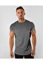 Men's Gray Basic 100% Cotton Crew Neck T-shirt