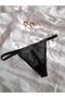 Midnight Rose Lace Thong String G-string / Ipli String - 2