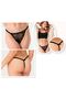 Midnight Rose Lace Thong String G-string / Ipli String - 4