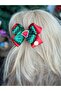 Trend Fashion Design Layered Satin 3D Watermelon Pattern Fancy Polka Dot Metal Buckle - 2