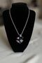 Caprea Steel Evil Eye Clover Necklace for Women Silver Color Tarnish Resistant Necklace 45 Cm Chain - 2