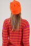 Women's Neon Orange Slogan Warm Fleece Beanie - 7